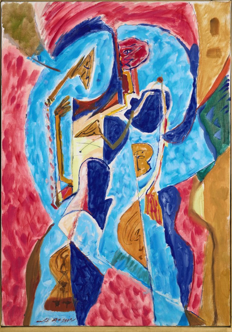 André Masson-Rencontre Héraldique,1975Huile sur toile 92 x 65cm