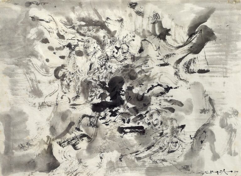 Zao Wou Ki -1959-Encre sur Papier